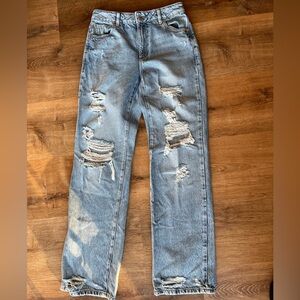 Garage Denim women’s 90’s straight leg ripped jeans